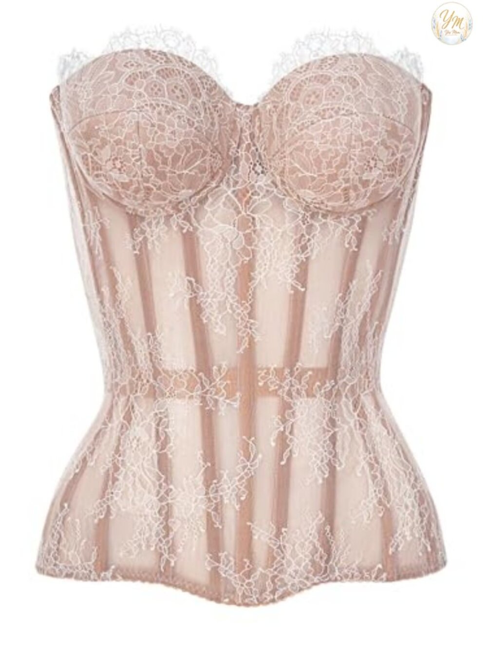 Satin Overbust Corset with Lace-Up Back, Steel Boning & Adjustable Fit